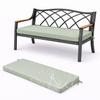 Generic Outdoor Bench Cushion 150 x 40 cm, Weather-Resistant, 5 cm Thick, Light Gray view 1