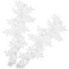 EXAOMBLE 1 Pair White Lace Flower Appliqués view 1