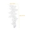 EXAOMBLE 1 Pair White Lace Flower Appliqués view 2