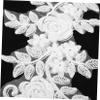 EXAOMBLE 1 Pair White Lace Flower Appliqués view 4