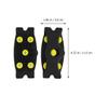Adorainbow Non-Slip Shoe Covers with 5 Spikes, 2 Pairs, Black view 2