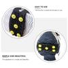 Adorainbow Non-Slip Shoe Covers with 5 Spikes, 2 Pairs, Black view 4