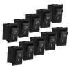 10-Pack KCD1-101 Rocker Switches, 6A 250V, Plastic, Black view 1