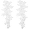 NESTINGHO Weier Embroidered Lace Collar with Flowers - 1 Pair for Sewing view 1