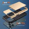 xinyunew Case for iPhone 7/8/SE 2020/SE 2022 with Card Slot + 2 Screen Protectors, Gold view 2