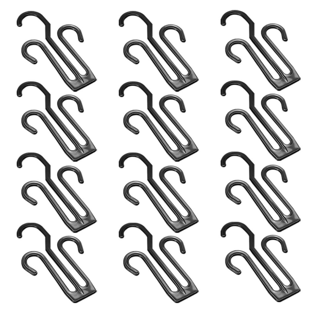 LALAFINA 50-Piece Plastic Hanging Shoe Holders