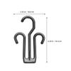 LALAFINA 50-Piece Plastic Hanging Shoe Holders view 2