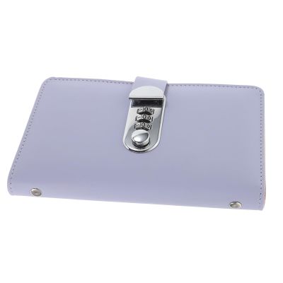 Purple Money-Saving Binder with Lock, Multifunctional Savings Book