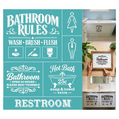 GOMAKERER 2 Sheet Self-Adhesive Stencil
