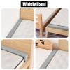 Soft Bed Gap Filler, Bed Wedge Pillow, Gray, Multiple Sizes (54 x 4 x 3 / 137 x 10 x 8 cm) view 3