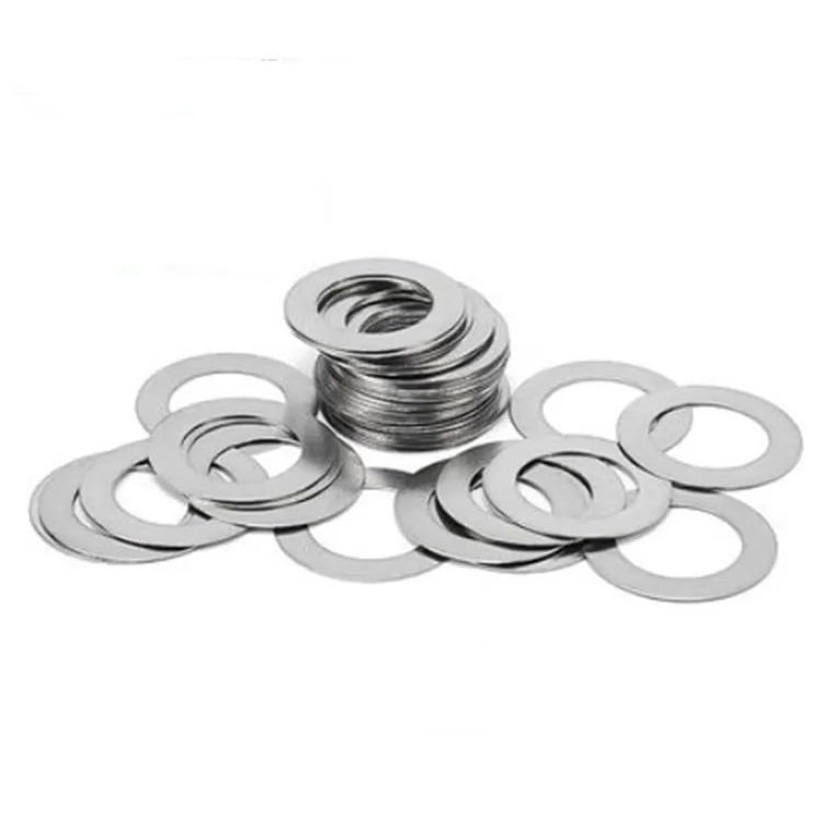 SUS304 Stainless Steel Flat Washers for Screws, 0.1 mm Thick, Silver, 8 × 16 mm, 50-Pack
