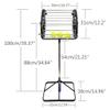 Multi-Sport Ball Hopper for 80 Balls, Sturdy Training and Coaching Frame view 4