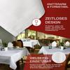 texpot Cotton Tablecloth 400 x 110 cm, Glossy White view 3