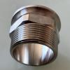 2-Piece Stainless Steel Flange to 2-Inch NPT Male Adapter for Vacuum Connections, Quick Installation, ISO-KF Compatible (KF50–1 1/4 in.) view 2