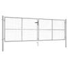Lumanois Garden Gate, Galvanized Steel, 400 x 125 cm, Silver view 1