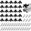 30-Piece Slot 8 Cable Holder Blocks for Aluminum Profiles, 21 x 21 Slot Nuts view 1