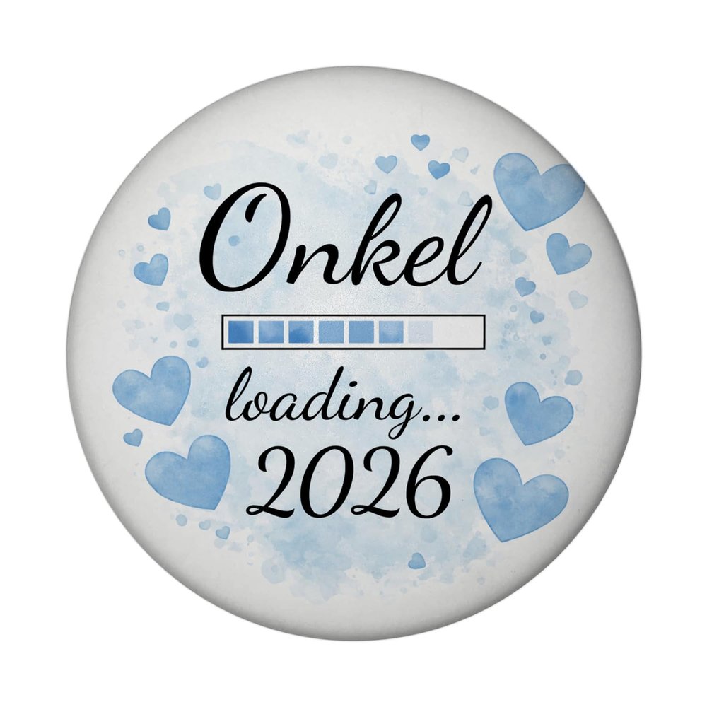Light Blue Hearts Uncle Loading 2026 Magnet