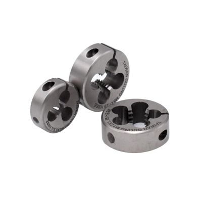 UNC Round Threading Die, Metric Thread Dies M1 to M20, 2-Pack (M22 x 2.5)