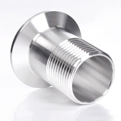 BSP Sanitary 304 Stainless Steel Tri-Clamp Pipe Fitting Adapter with Male Thread for Home Renovation, 1 Pc. (DN40 x 50.5 mm Ferrule)