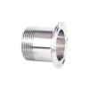 BSP Sanitary 304 Stainless Steel Tri-Clamp Pipe Fitting Adapter with Male Thread for Home Renovation, 1 Pc. (DN40 x 50.5 mm Ferrule) view 2