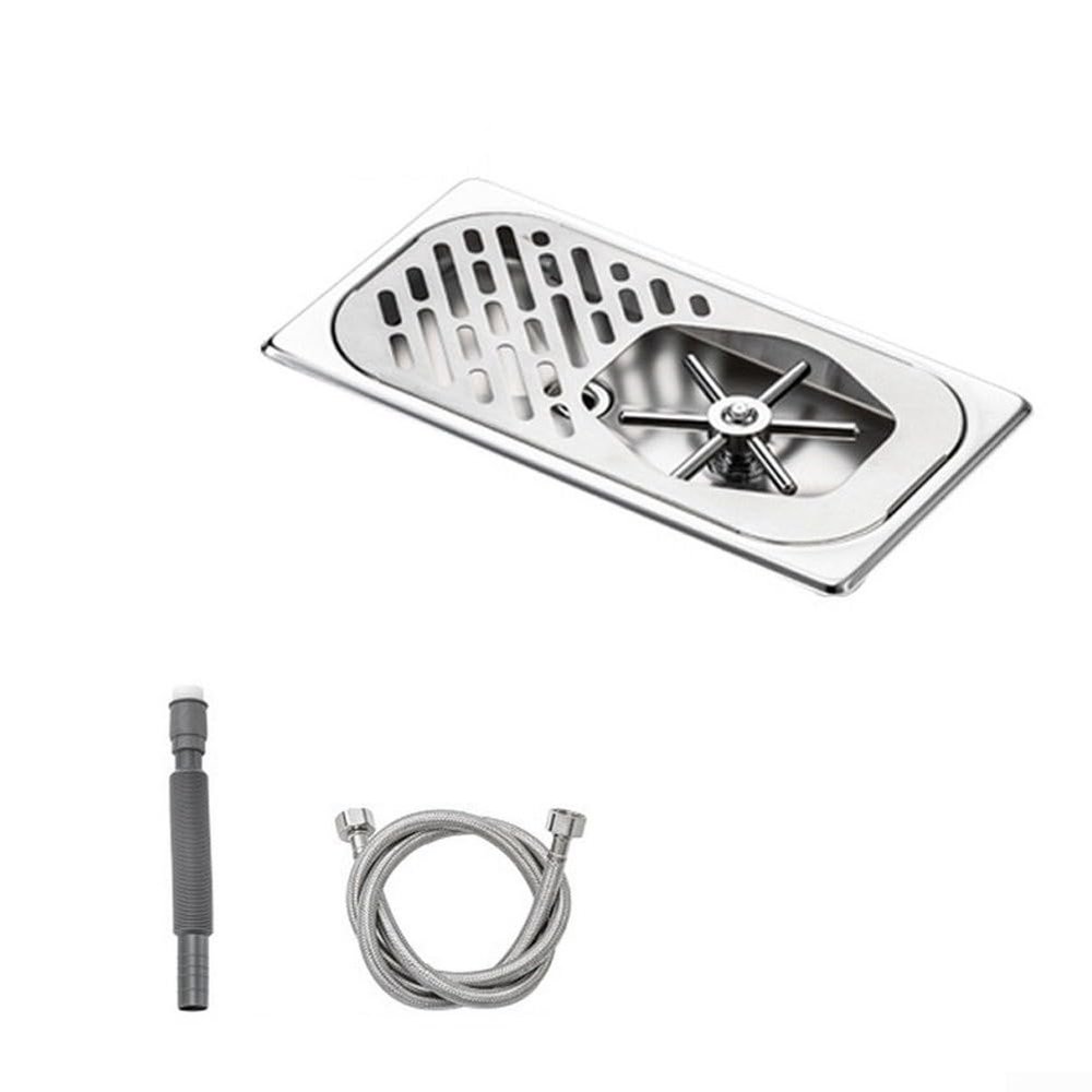 Dolvitrny Steel High-Pressure Cup Rinser with Drain Pan, Medium