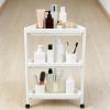 Space-Saving Mobile Corner Shelf with Casters view 3