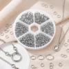 SULIKJHUI 690 Pcs Silver Mini Key Rings view 3