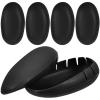 Silicone Hair Dye Ear Covers, 3 Pairs, Black view 1