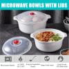 AXVRAV 3-Piece Microwave Container Set with Lids, 900/1600/2400 mL view 3