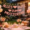 Mother's Day Decoration - Glittering Pink Garland view 4
