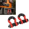 FILFEEL 2-Pack 3/4-Inch D-Shackles with 7/8-Inch Pins and Washers, 5,952-lb Breaking Strength, Pink view 4