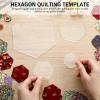 6-Piece Hexagon Quilting Acrylic Template Set view 3
