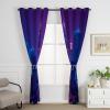 Petronas Twin Towers Purple Night Blackout Curtains, City Photography Sliding Panels, W132 x H240 cm, 2 Panels view 4