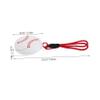 Small White Silicone Pouch with Baseball Keychain for Athletes view 2