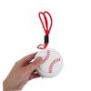 Small White Silicone Pouch with Baseball Keychain for Athletes view 4