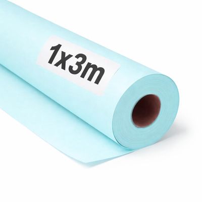 OFITURIA Pastel Blue Kraft Paper, 1 × 3 m Rolls, 3 Rolls