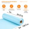 OFITURIA Pastel Blue Kraft Paper, 1 × 3 m Rolls, 3 Rolls view 2