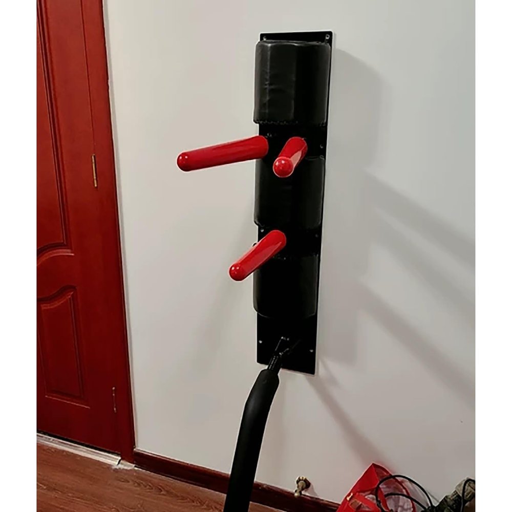 Wing Chun Wooden Dummy Wall-Mounted Martial Arts Trainer