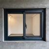 Black Aluminum Alloy Sliding Window with Tempered Glass, 78 x 98 cm view 1