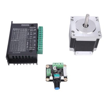 AUNMAS NEMA 23 Stepper Motor Driver Kit, Alloy Steel for Hybrid Technology, 126 N·cm Torque, Ideal for 3D Printers and CNC Machines