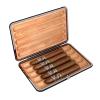 SDFSDE Travel Cigar Humidor, Cedar-Lined Leather Cigar Case, Vintage Cigar Box for Men, Holds 3/4/5 Cigars (5 Cigars) view 1