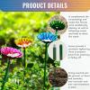 4-Piece Flower-Shaped Butterfly Bath and Feeder Bowl for the Garden view 4