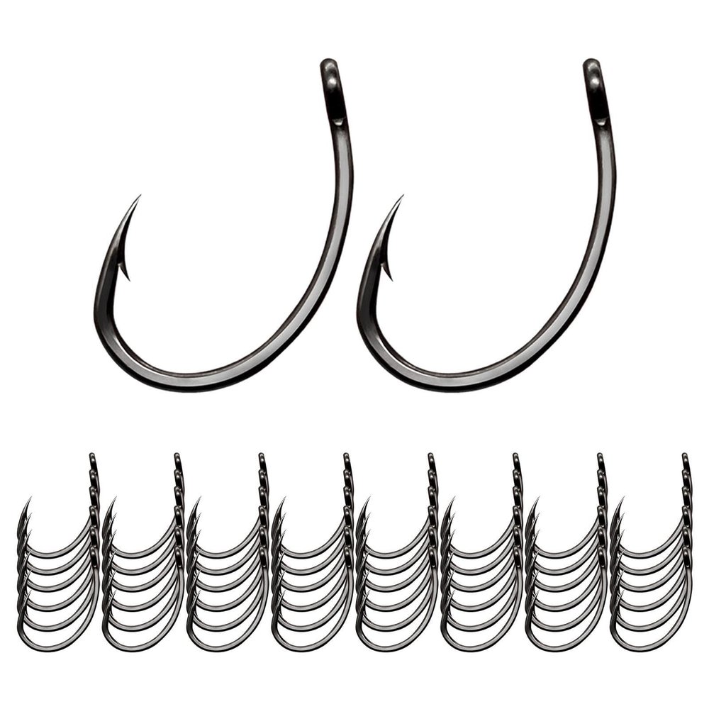 BEALIFE Fly Fishing Hooks, High-Carbon Steel, 50-Piece Set