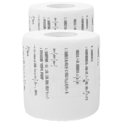 POPETPOP Creative Toilet Paper, 2 Rolls with Funny Mathematical Formulas