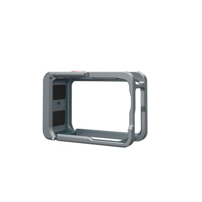 Yctze Metal Action Camera Cage for Action 6, Quick-Release Protective Frame with Multiple Accessory Mounts and Magnetic Cold Shoe