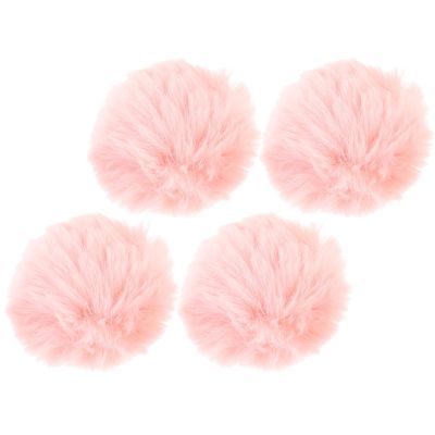 LALADEFIEE Removable Pompon Brooches - 4 Pack