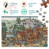 Illustrations of Medieval Villages Puzzle for Adults, 70 x 50 cm, 1,000 Pieces view 3