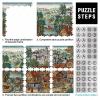 Illustrations of Medieval Villages Puzzle for Adults, 70 x 50 cm, 1,000 Pieces view 4