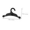 KOCKSHION 10-Pack Black Claw-Shaped Plastic Hangers for Dog Clothes view 2