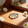 Memorial Ring for Miscarriage - Adjustable Angel Wing Design view 3